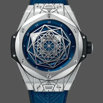 Hublot Big Bang Sang Bleu 415.NX.7179.VR.MXM18 Replica - Blue Dial Titanium