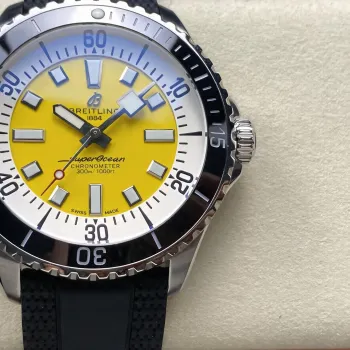 Breitling Superocean Automatic A17375211I1S1 Replica - Yellow Dial Stainless Steel