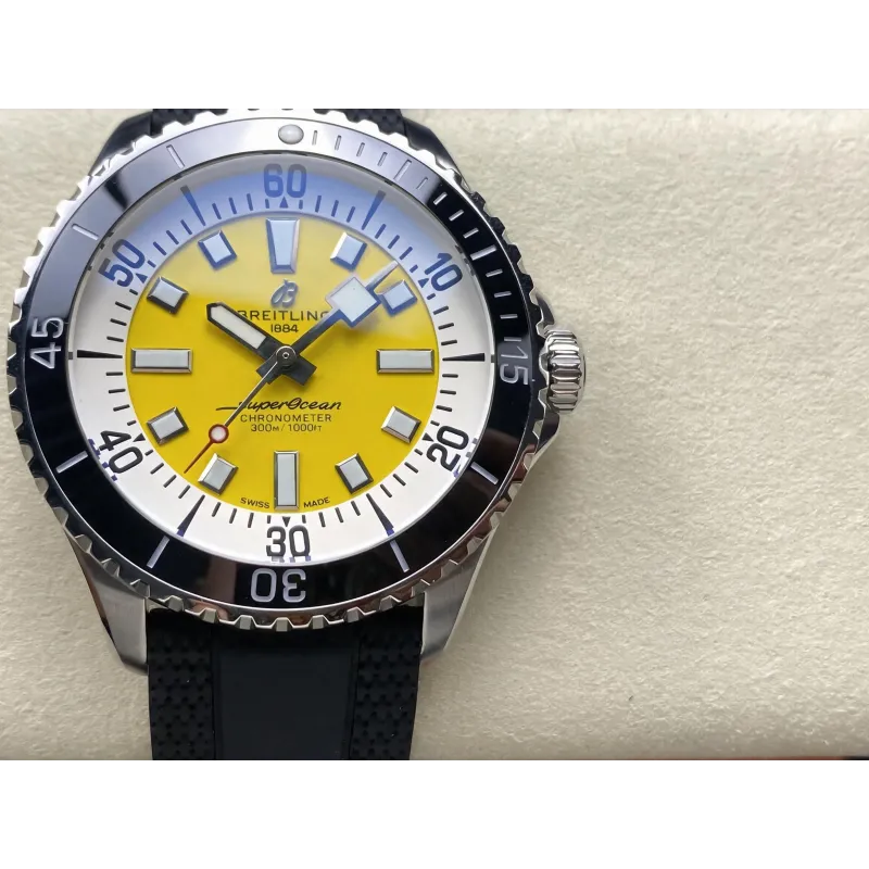 Breitling Superocean Automatic A17375211I1S1 Replica - Yellow Dial Stainless Steel
