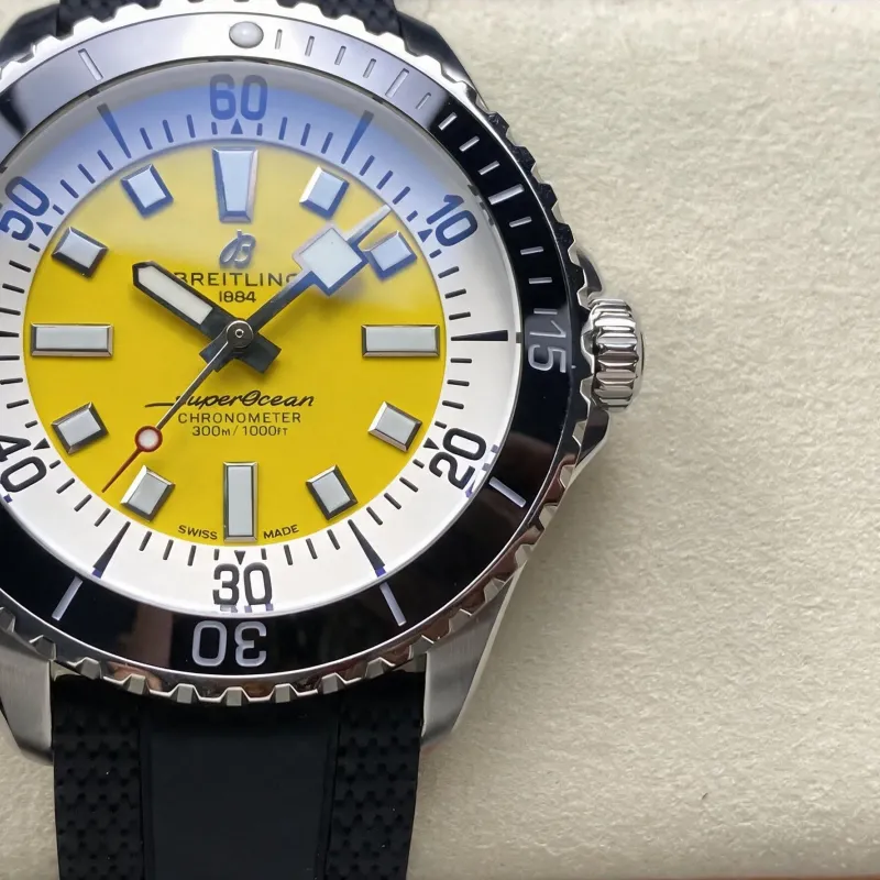 Breitling Superocean Automatic A17375211I1S1 Replica - Yellow Dial Stainless Steel