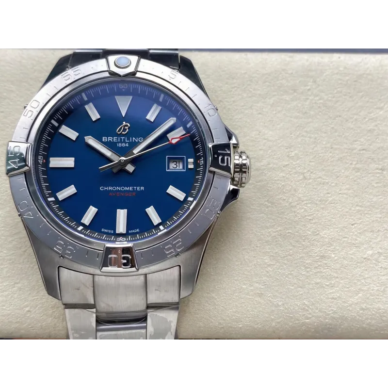 Breitling Avenger A17328101C1A1 Replica - Blue Dial Fluted Bezel