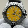 Breitling Avenger A17319101I1X1 Replica - Yellow Dial Fluted Bezel