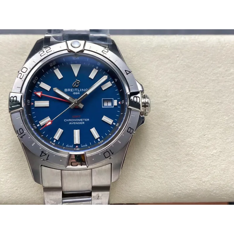 Breitling Avenger A32320101C1A1 Replica - Blue Dial Fluted Bezel