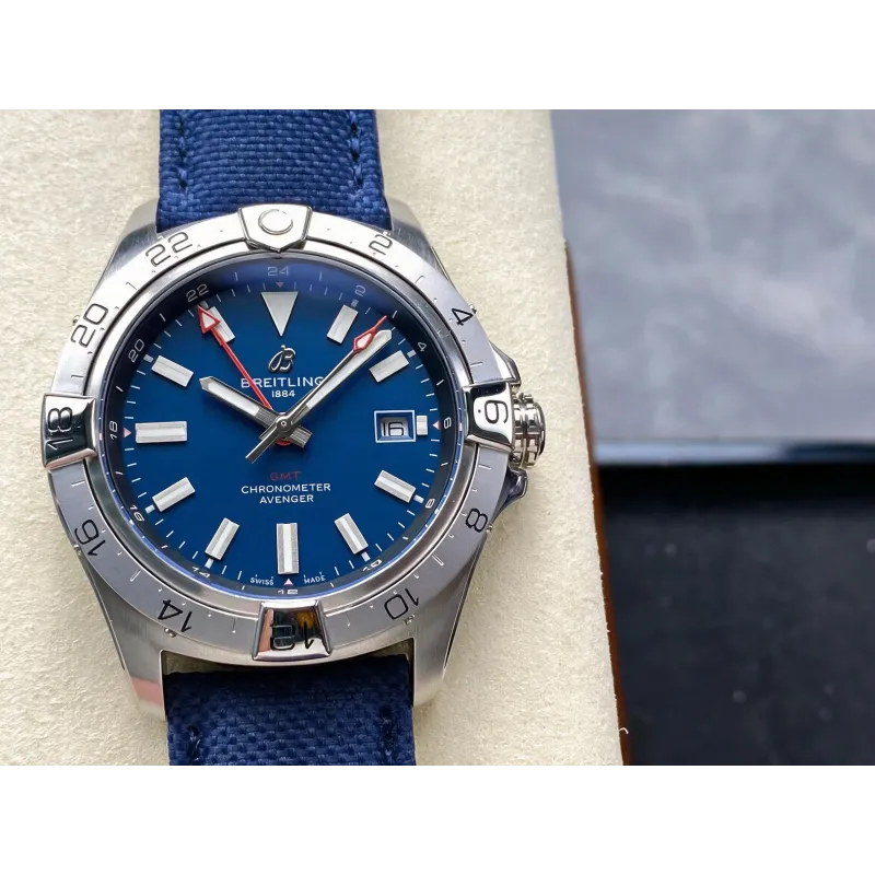 Breitling Avenger A32320101C1X1 Replica - Blue Dial Fluted Bezel