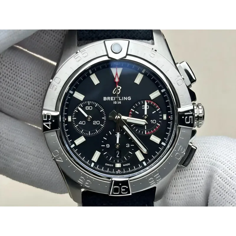 Breitling Chronomat B01 42 AB0146101B1X1 Replica - Black Dial Stainless Steel
