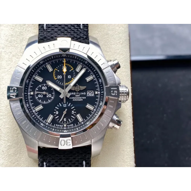 Breitling Avenger A13317101B1X1 Replica - Black Dial Stainless Steel