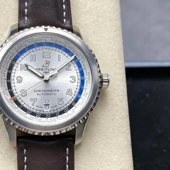 Breitling Navitimer 8 B35 Automatic Unitime 43 AB3521U01G1P1 Replica - Silver Dial