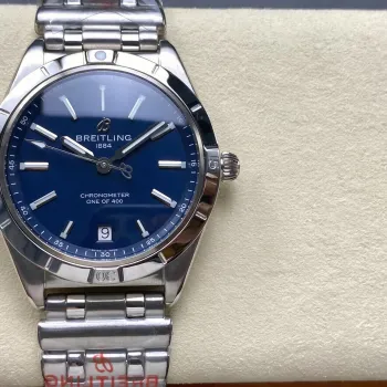 Breitling Chronomat Women's A103801A1C1A1 Replica - Blue Dial Fluted Bezel