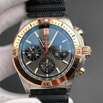 Breitling Chronomat UB0134101B1S1 Replica - Grey Dial Fluted Bezel