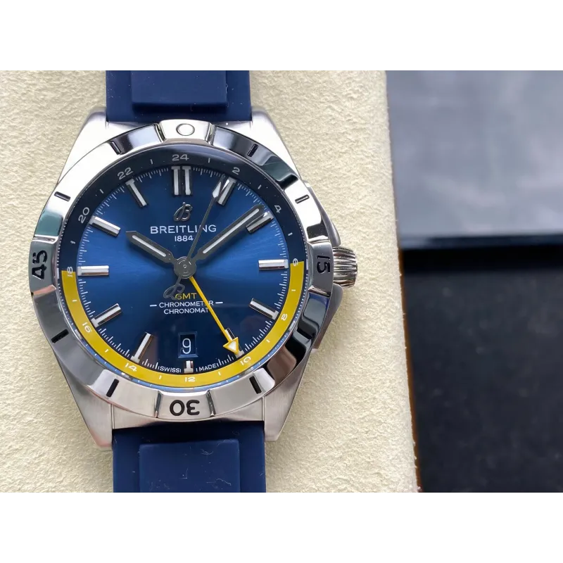 Breitling Chronomat A323981A1C1A1 Replica - Blue Dial Fluted Bezel