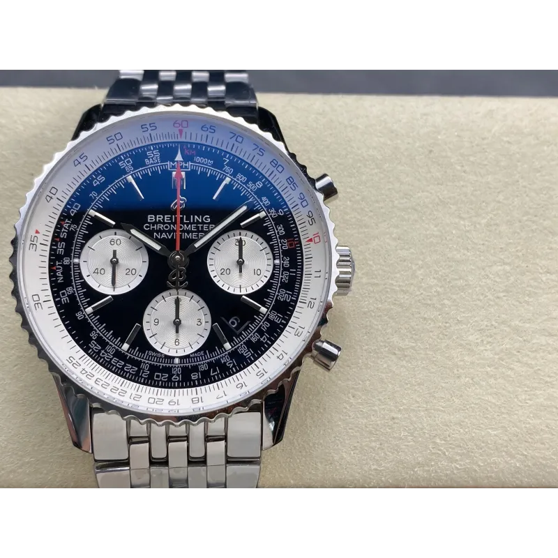 Breitling Navitimer AB0121211B1A1 Replica - Black Dial Fluted Bezel