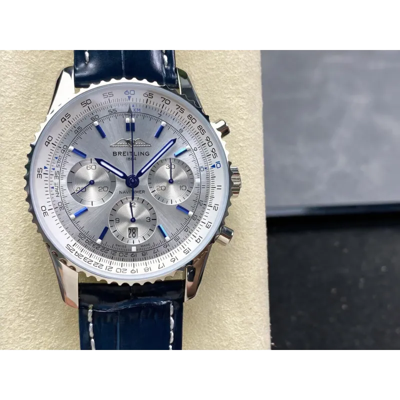Breitling Navitimer AB0139A71G1P1 Replica - White Dial Fluted Bezel