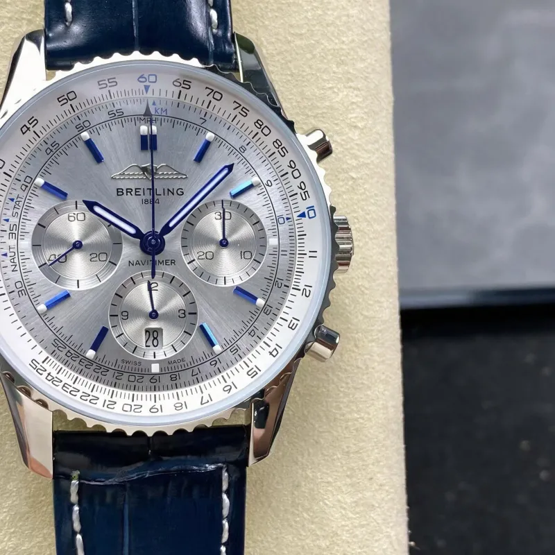 Breitling Navitimer AB0139A71G1P1 Replica - White Dial Fluted Bezel