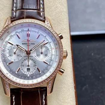 Breitling Navitimer RB0139631G1P1 Replica - Silver Dial Fluted Bezel