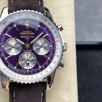 Breitling Navitimer AB01385C1Q1A1 Replica - Purple Dial Fluted Bezel