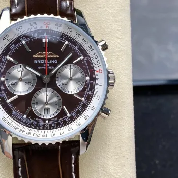 Breitling Navitimer AB01372A1Q1P1 Replica - Brown Dial Fluted Bezel