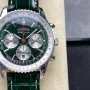 Breitling Navitimer AB01384C1L1P1 Replica - Green Dial Fluted Bezel