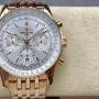 Breitling Navitimer RB0139211G1R1 Replica - Silver Dial Fluted Bezel