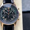 Breitling Navitimer RB12302A1L1P1 Replica - Green Dial Fluted Bezel