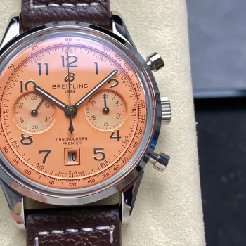 Breitling Premier AB0145331K1P2 Replica - Copper Dial Stainless Steel