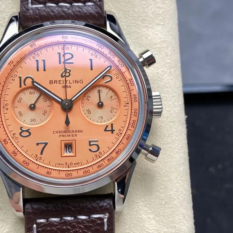 Breitling Premier AB0145331K1P2 Replica - Copper Dial Stainless Steel