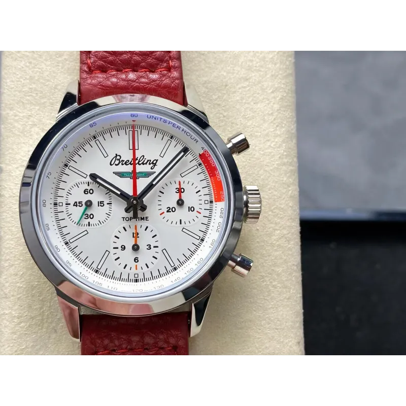Breitling Top Time B01 Chronograph Ford Mustang AB0176A71A1X1 Replica - White Dial