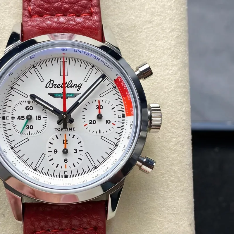 Breitling Top Time B01 Chronograph Ford Mustang AB0176A71A1X1 Replica - White Dial