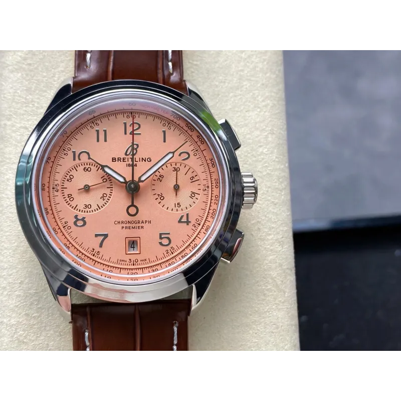 Breitling Premier B01 Chronograph 42 AB0145331K1P2 Replica - Copper Dial