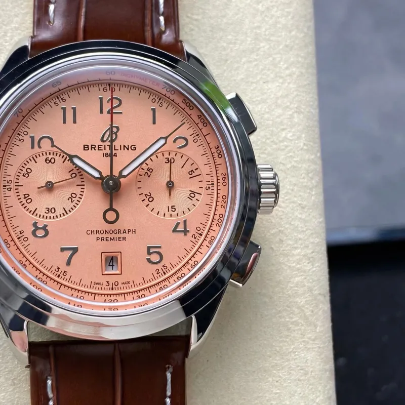 Breitling Premier B01 Chronograph 42 AB0145331K1P2 Replica - Copper Dial