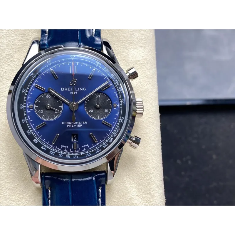 Breitling Premier AB0118A61C1P2 Replica - Blue Dial Stainless Steel