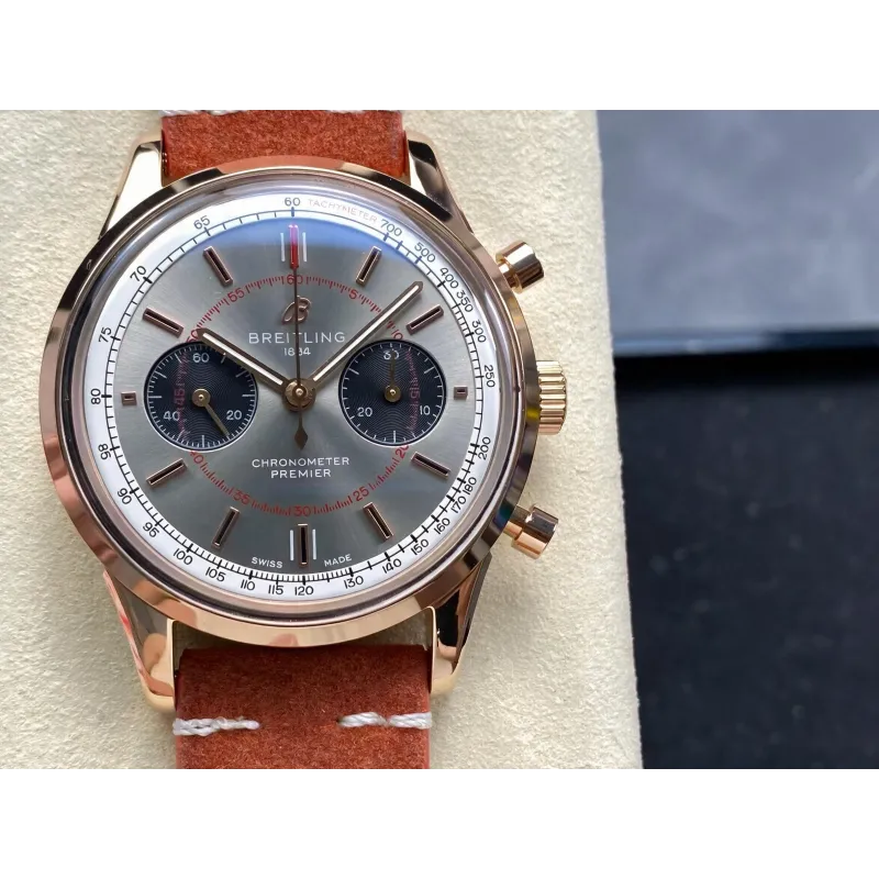 Breitling Premier RB0118A31B1X1 Replica - Anthracite Dial Two-Tone