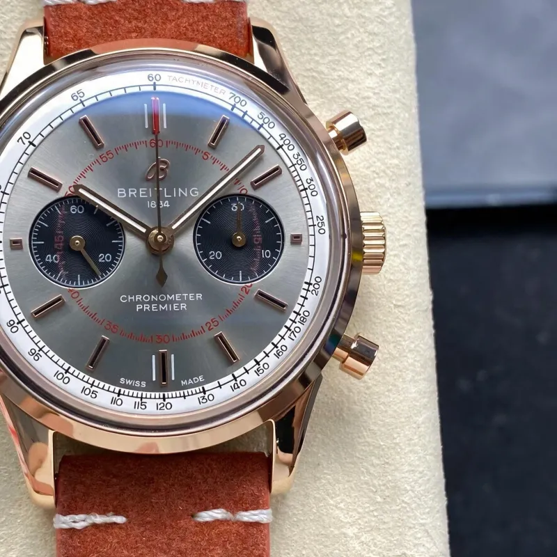 Breitling Premier RB0118A31B1X1 Replica - Anthracite Dial Two-Tone