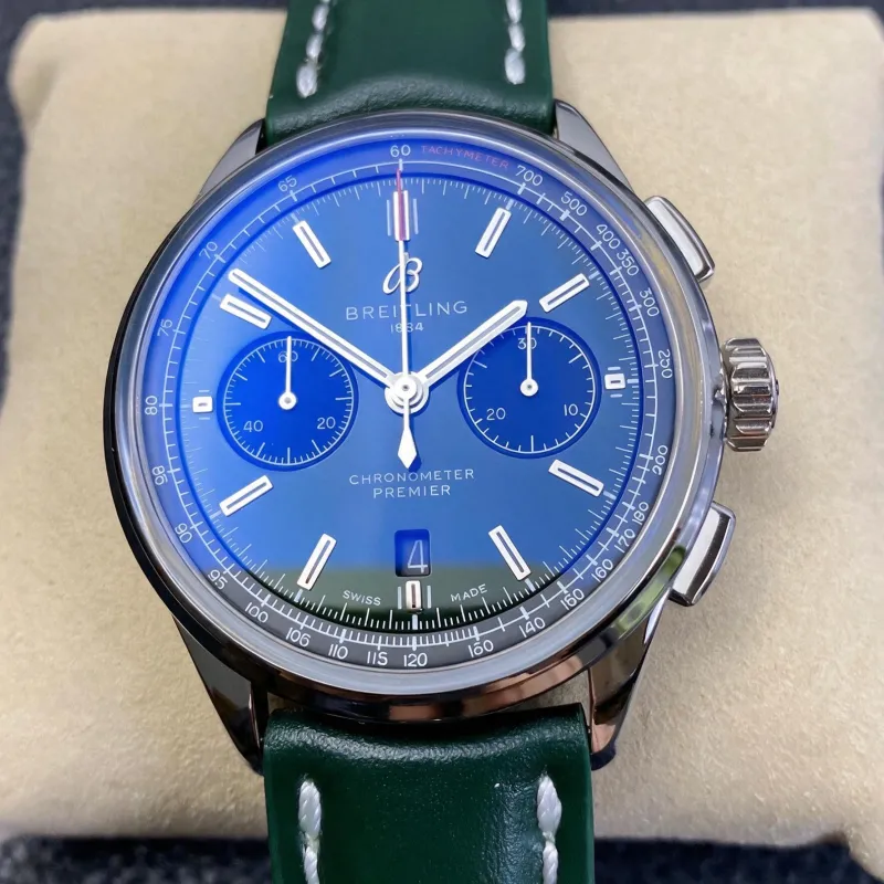 Breitling Premier AB0118221L1P2 Replica - Green Dial Stainless Steel