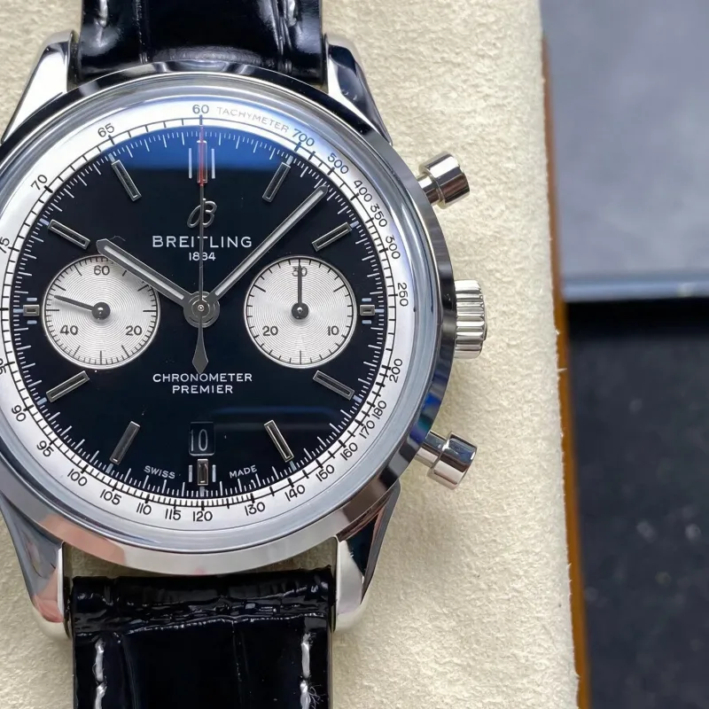 Breitling Premier AB0118371B1P2 Replica - Black Dial Stainless Steel