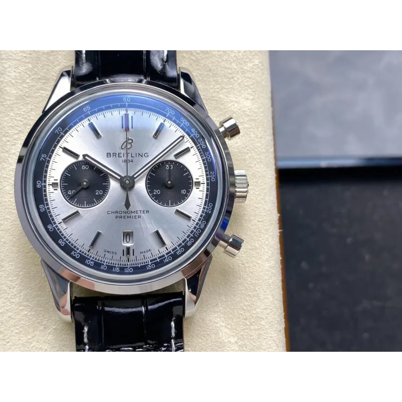 Breitling Premier AB0118221G1P2 Replica - Silver Dial Stainless Steel