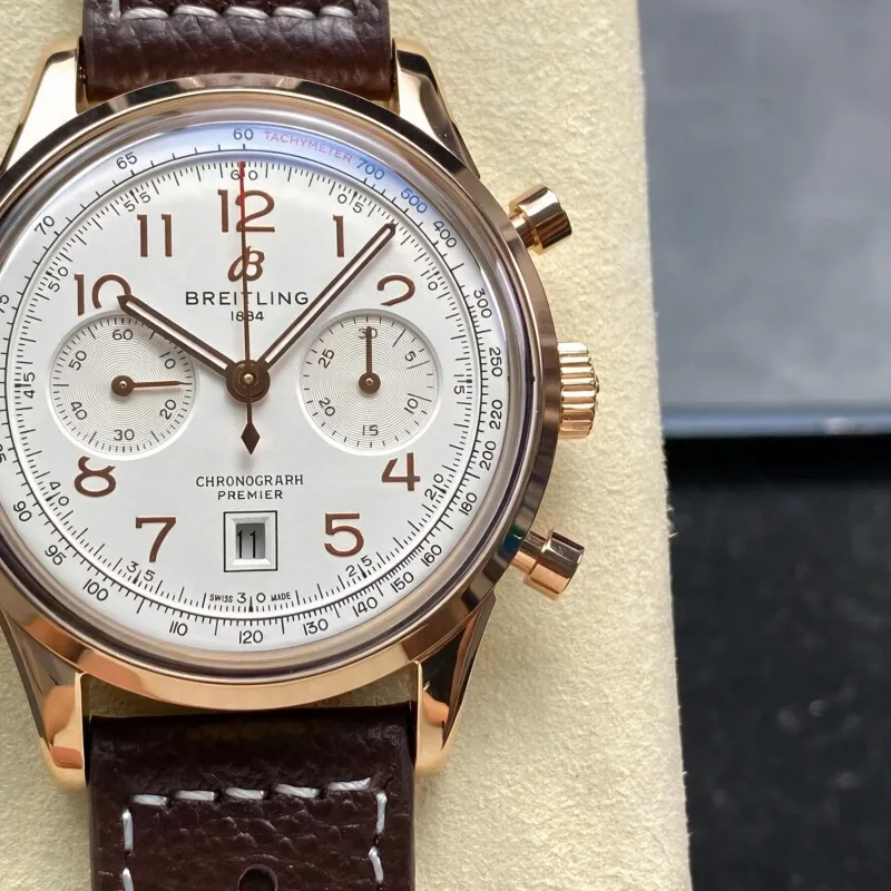 Breitling Premier RB0145371G1P2 Replica - Silver Dial Two-Tone