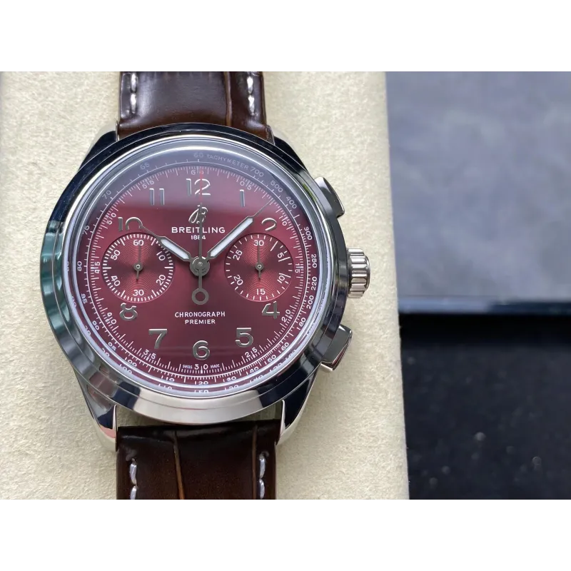 Breitling Premier B09 Chronograph 40 AB0930D41K1P1 Replica - Red Dial
