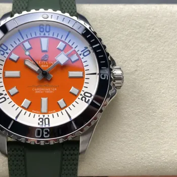 Breitling Superocean 42 A173751A1O1S1 Replica - Orange Dial Rubber Strap