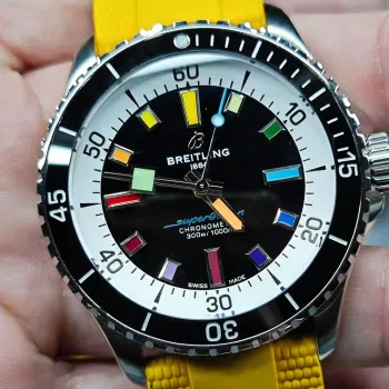 Breitling Superocean A17375211B2S4 Replica - Black Dial Fluted Bezel