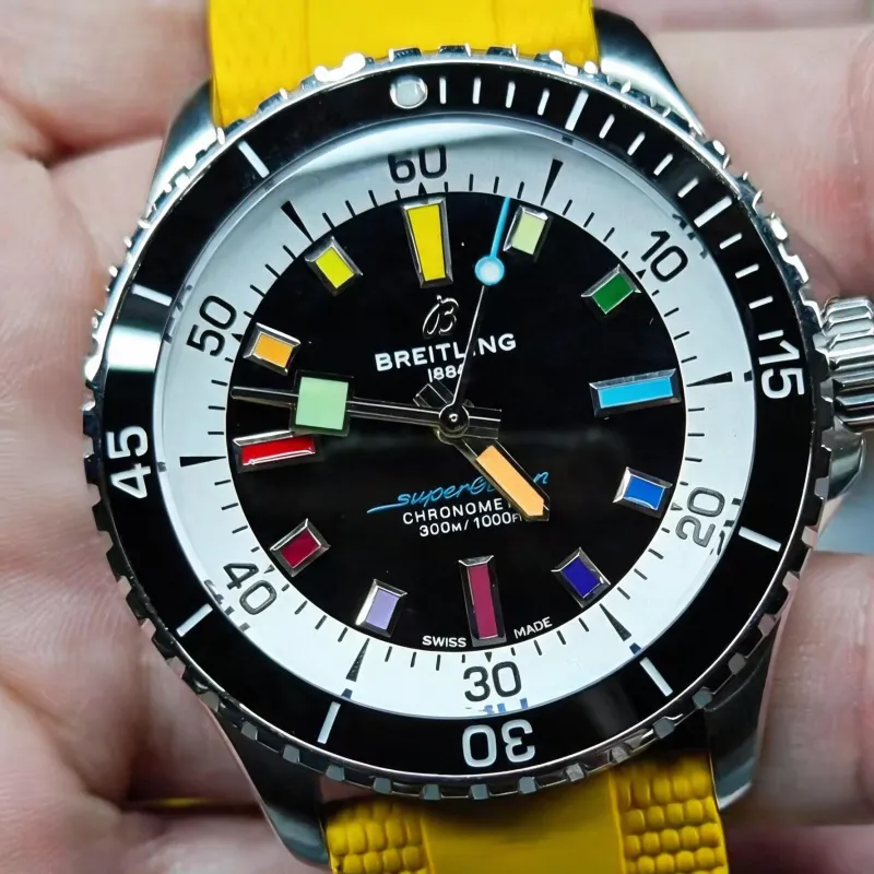 Breitling Superocean A17375211B2S4 Replica - Black Dial Fluted Bezel