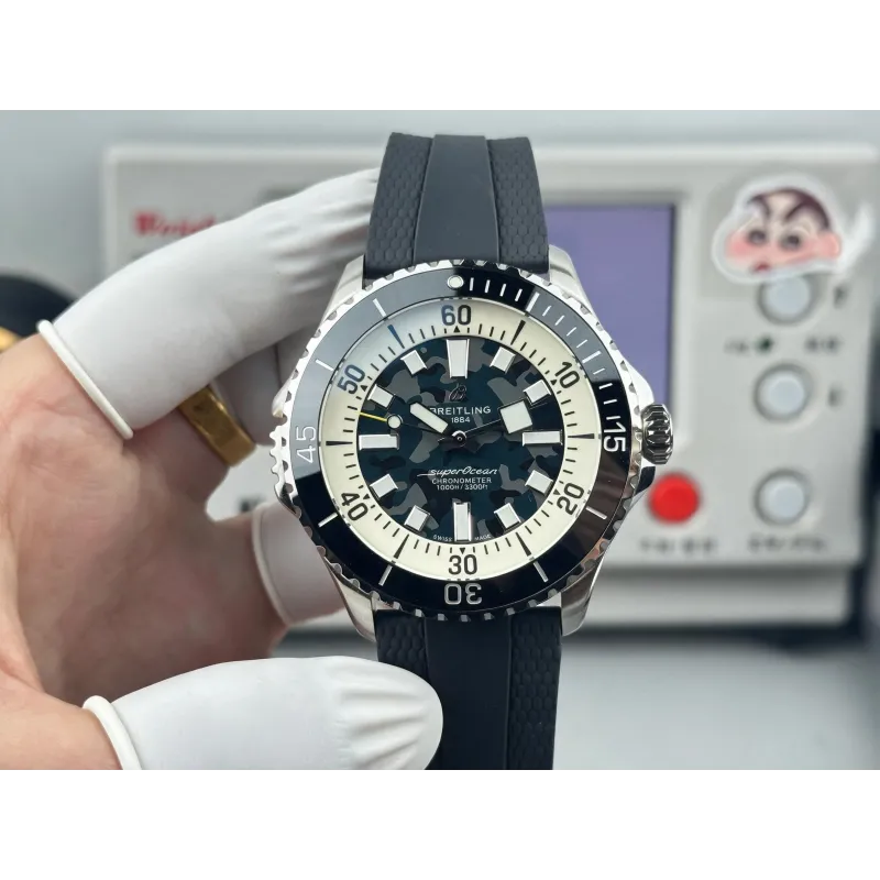 Breitling Superocean E10379351B1S1 Replica - Blue Dial Rubber Strap