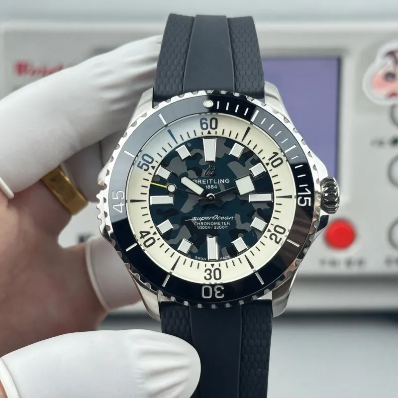 Breitling Superocean E10379351B1S1 Replica - Blue Dial Rubber Strap
