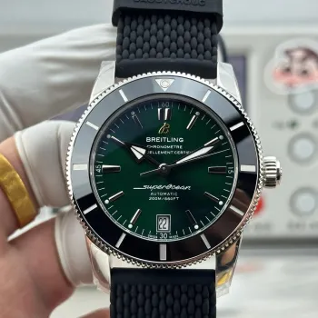 Breitling Superocean Heritage AB2010121L1S1 Replica - Green Dial Rubber Strap