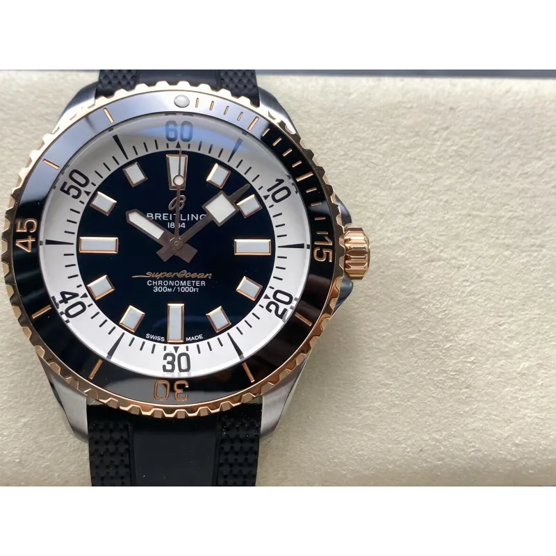 Breitling Superocean Automatic 42 U17375211B1S1 Replica - Black Dial Two-Tone