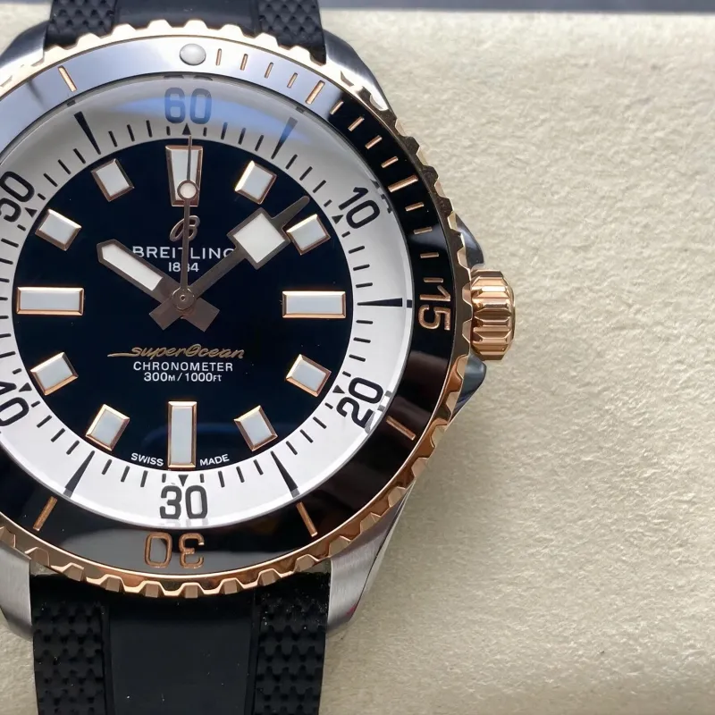 Breitling Superocean Automatic 42 U17375211B1S1 Replica - Black Dial Two-Tone