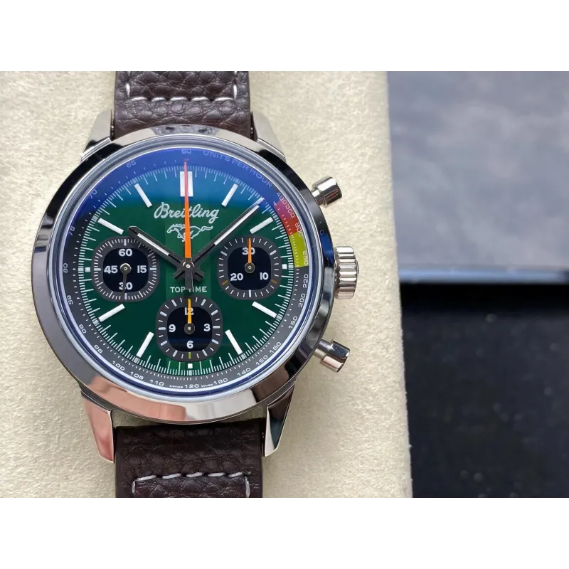 Breitling Top Time B01 Ford Mustang AB01762A1L1X1 Replica - Green Dial