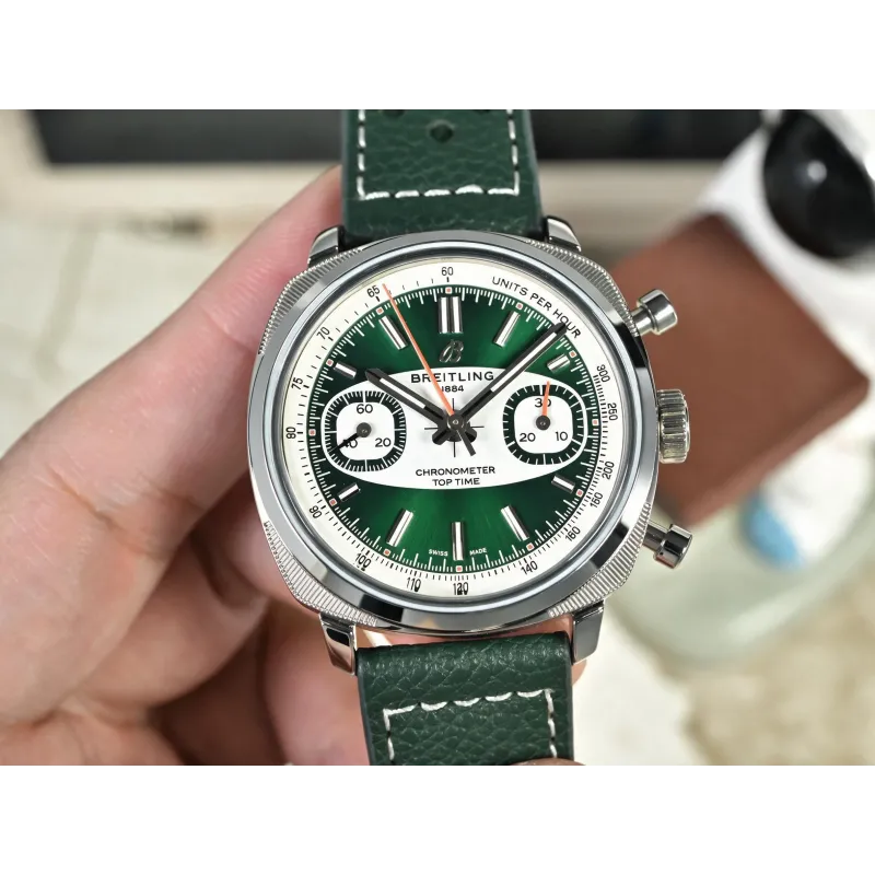 Breitling Top Time Chronograph AB01771A1L1X1 Replica - Green Dial