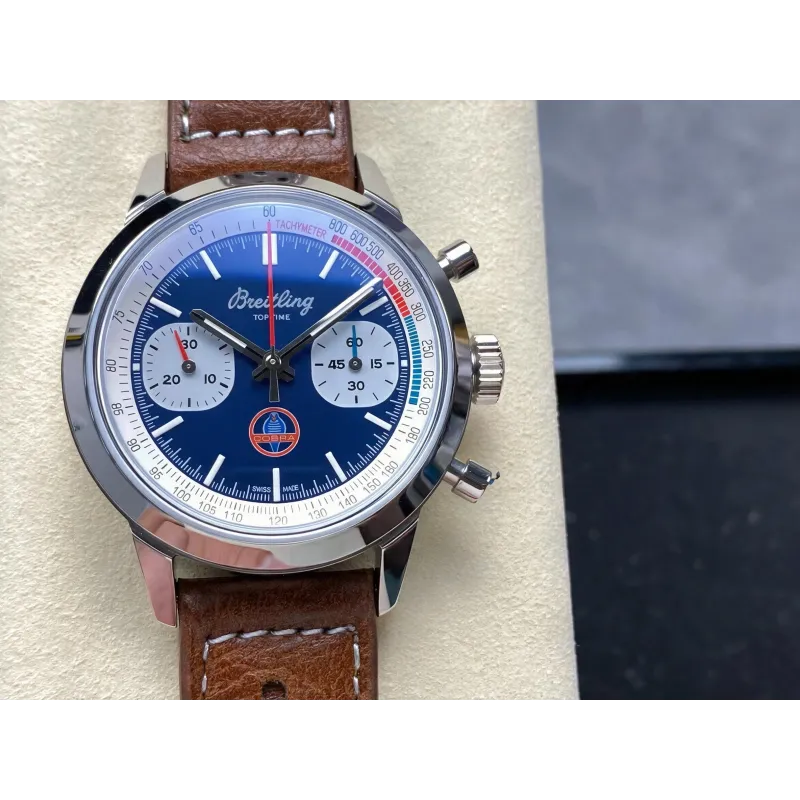 Breitling Top Time B01 Chronograph Shelby Cobra AB01763A1C1X1 Replica - Blue Dial