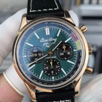 Breitling Top Time A253101A1L1X1 Replica - Green Dial Fluted Bezel