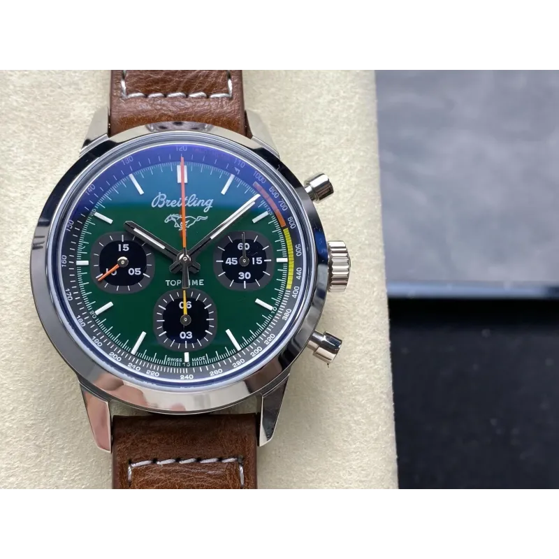 Breitling Top Time Ford Mustang A253101A1L1X1 Replica - Green Dial